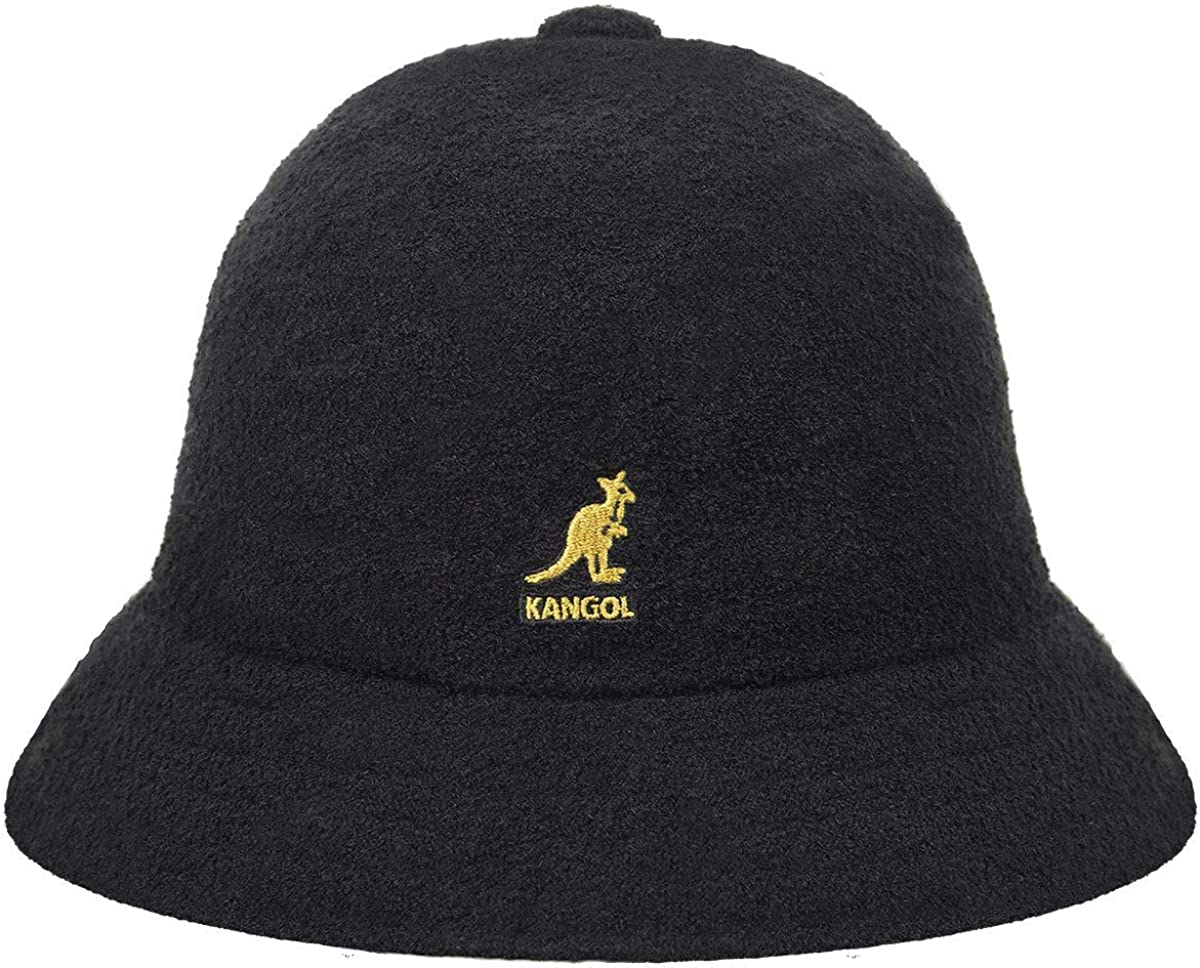 Kangol Bucket Bermuda Unisex Hat - Black/Gold - Picture 2 of 2