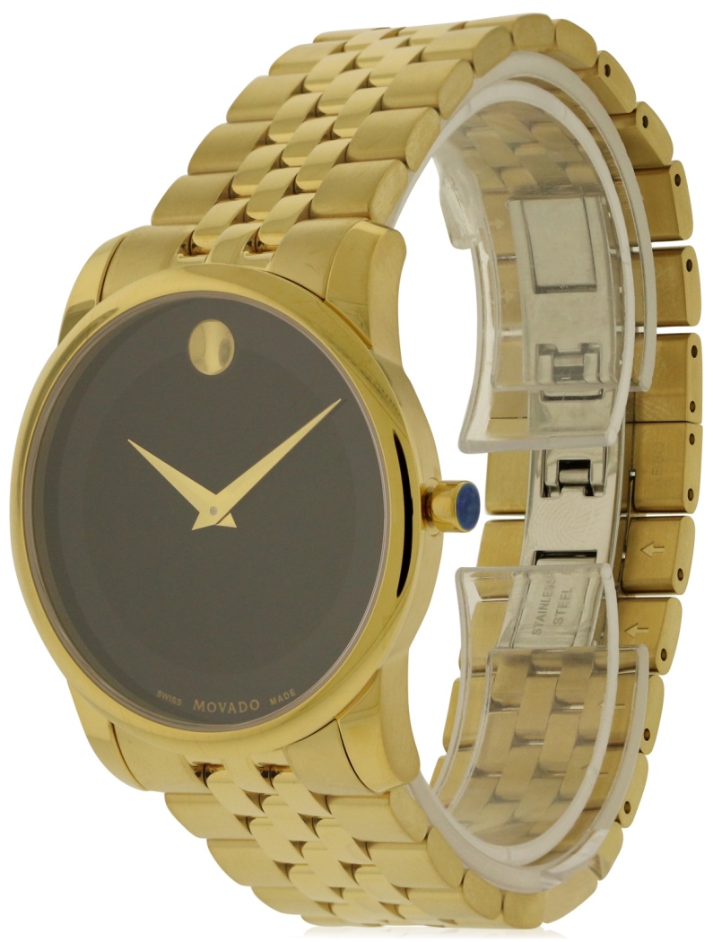 Movado Museum Classic Gold-Tone Mens Watch 0606997 885997179768 | eBay