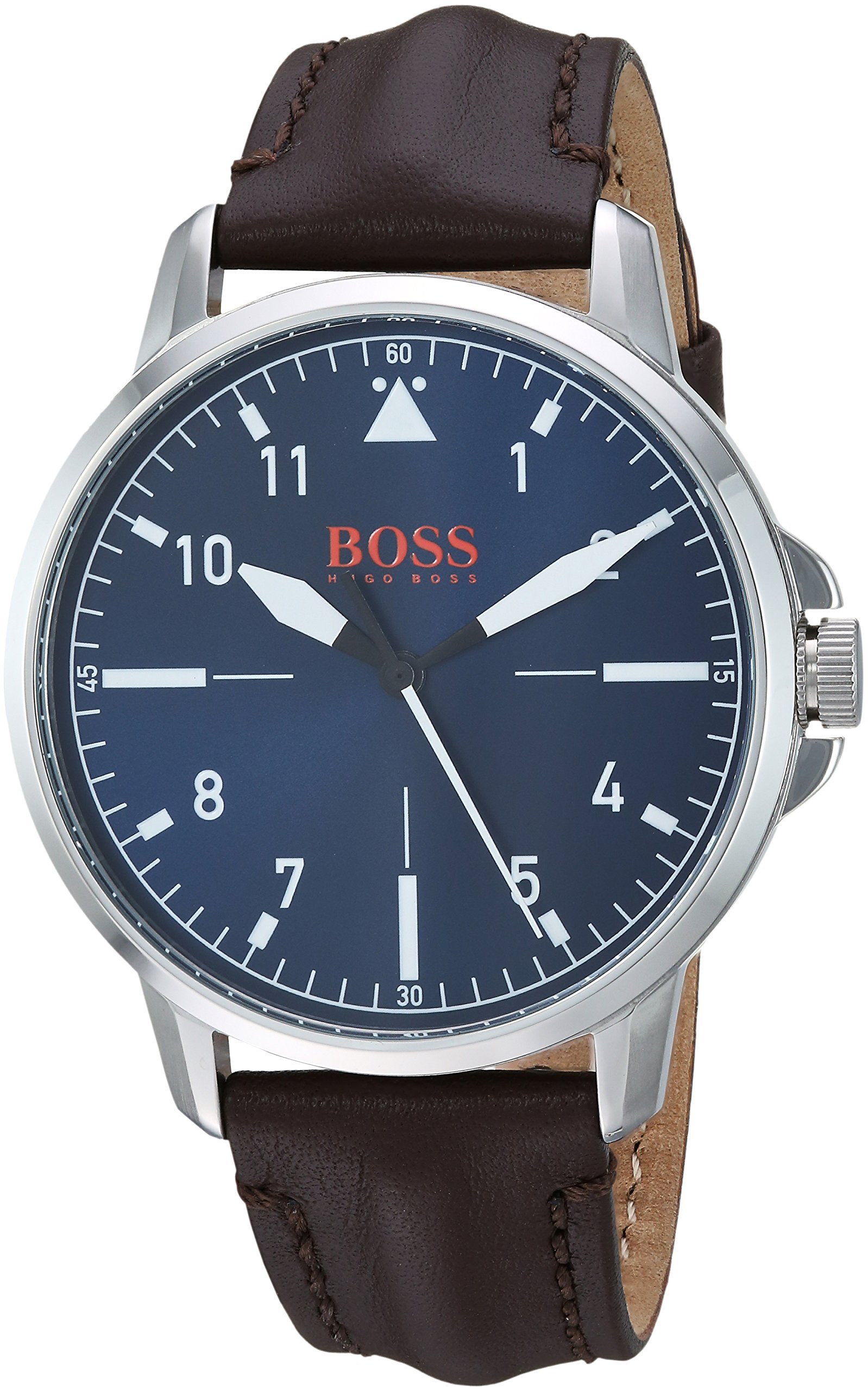 hugo boss genuine leather watch