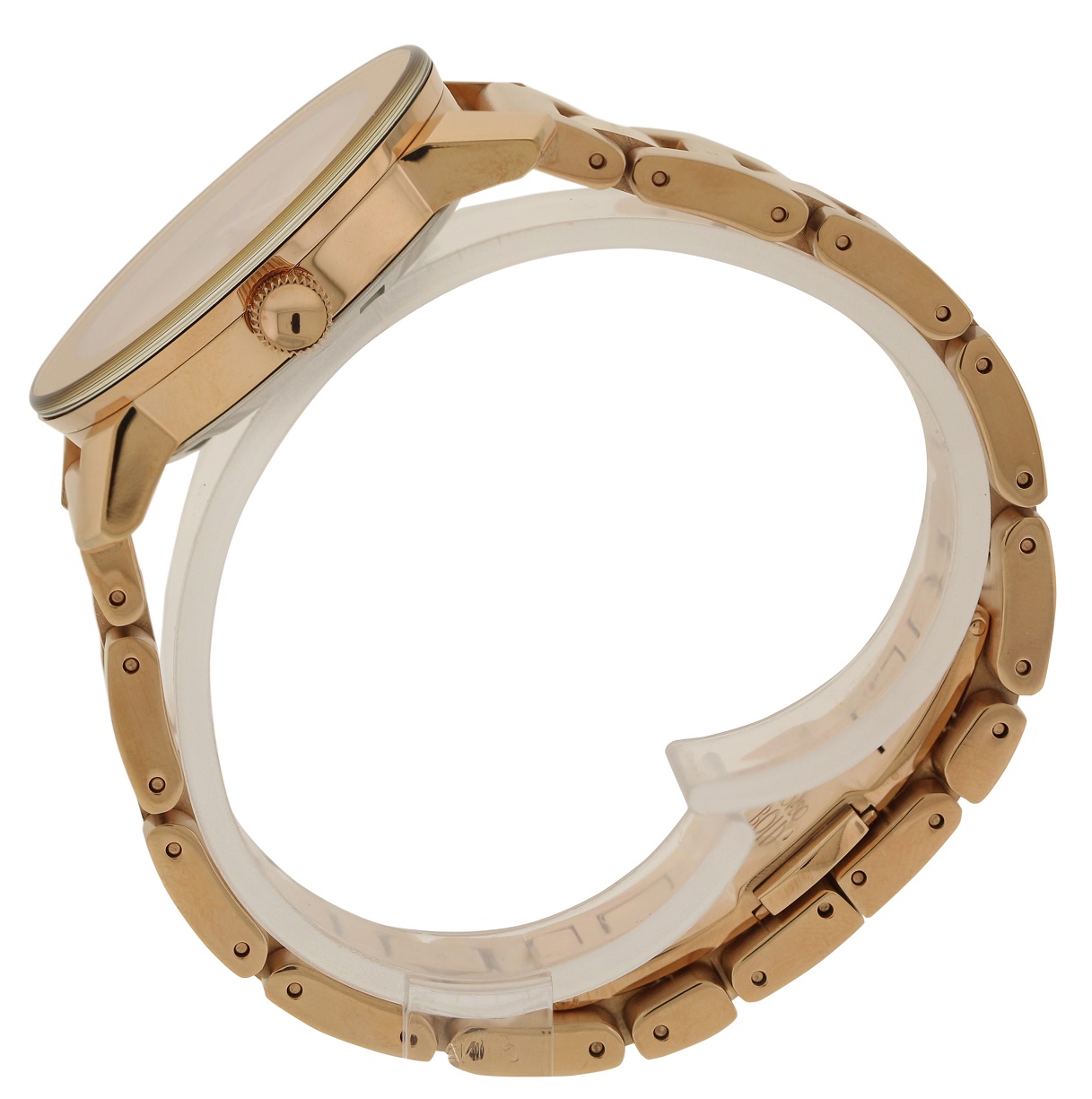 Pre-owned Movado Bold Rose Gold Unisex Watch 3600086