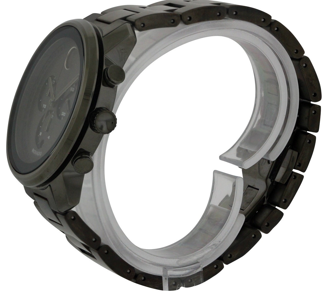 Pre-owned Movado Bold Stainless Steel Chronograph Mens Watch 3600277