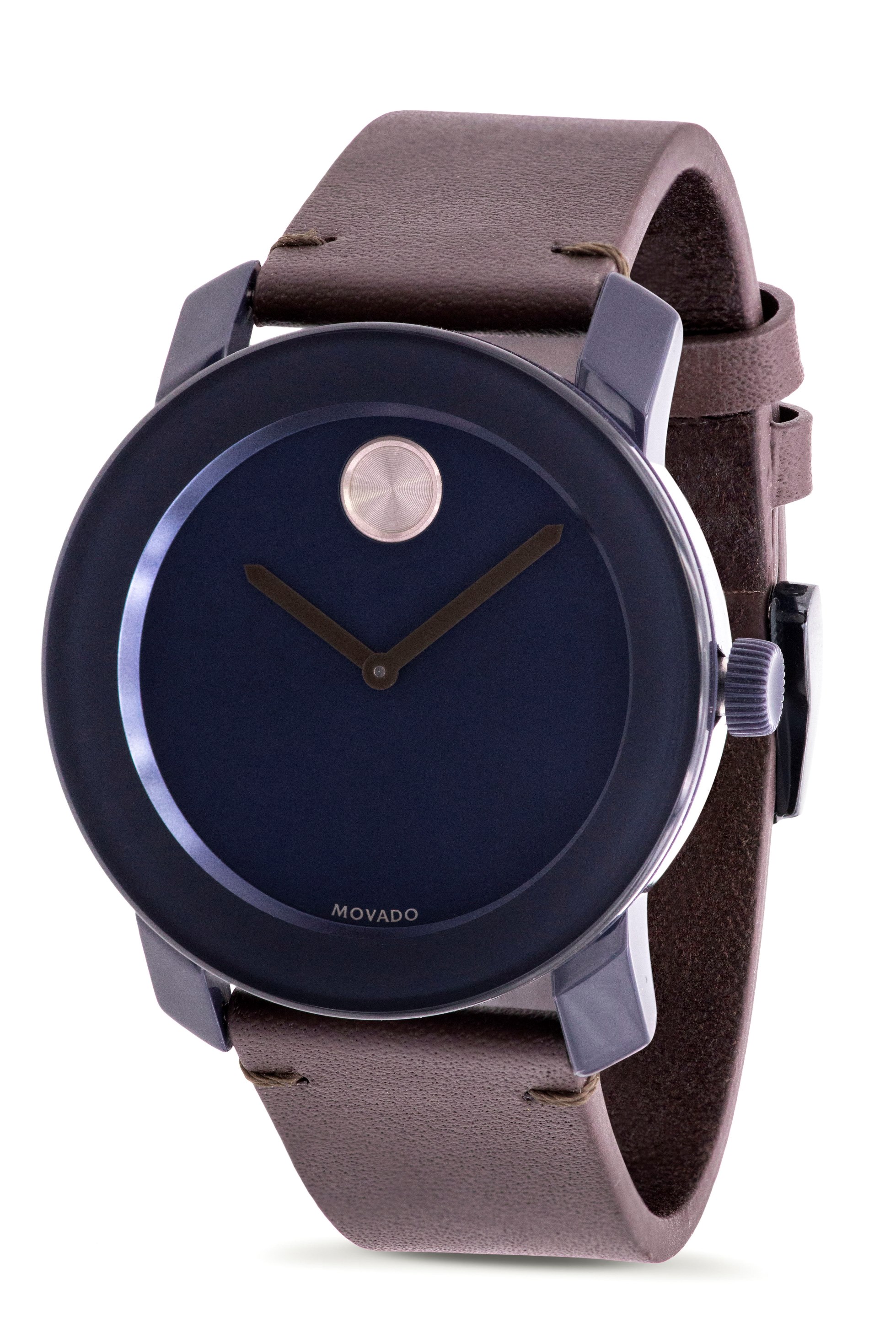 brown movado watch