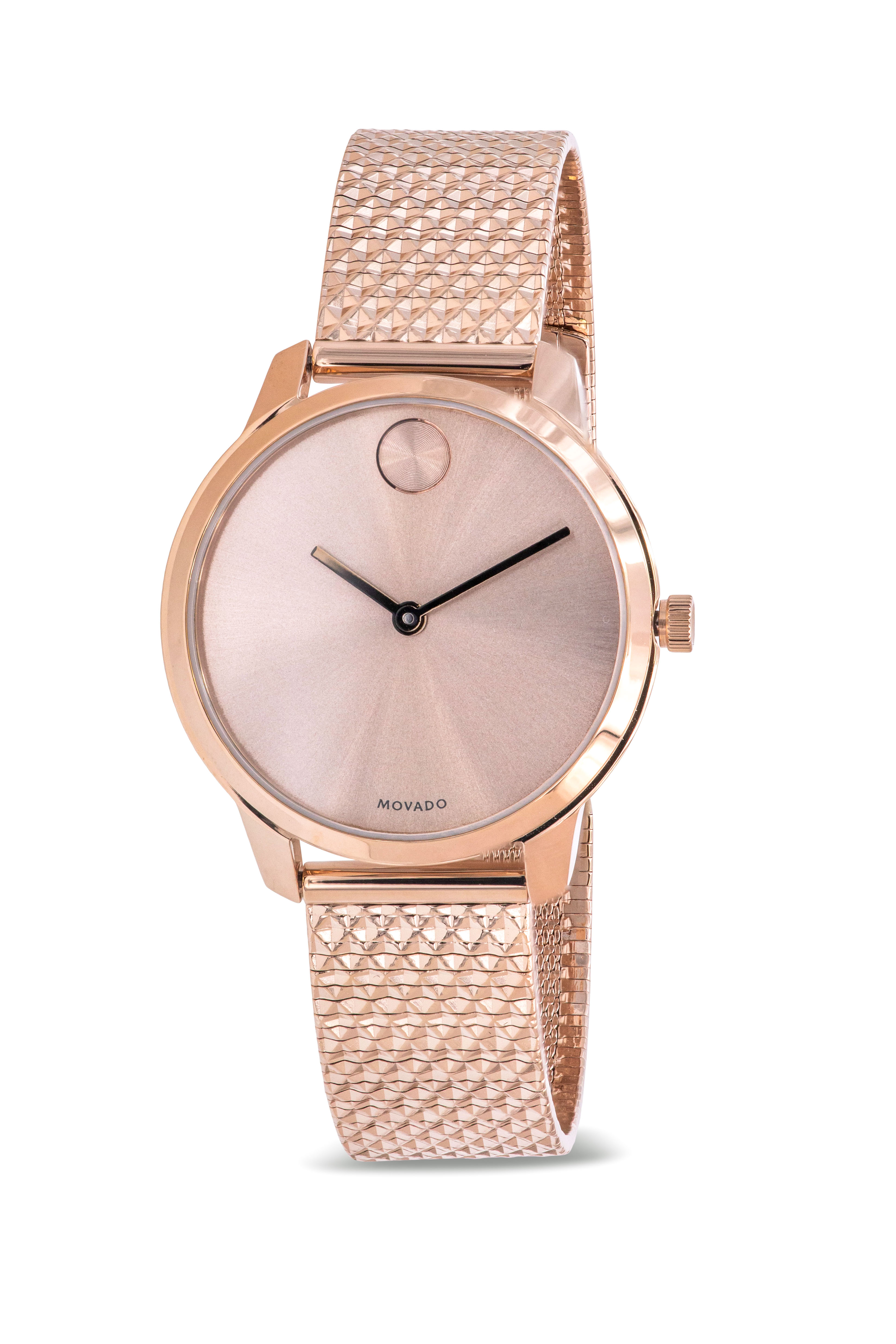 movado rose gold watches