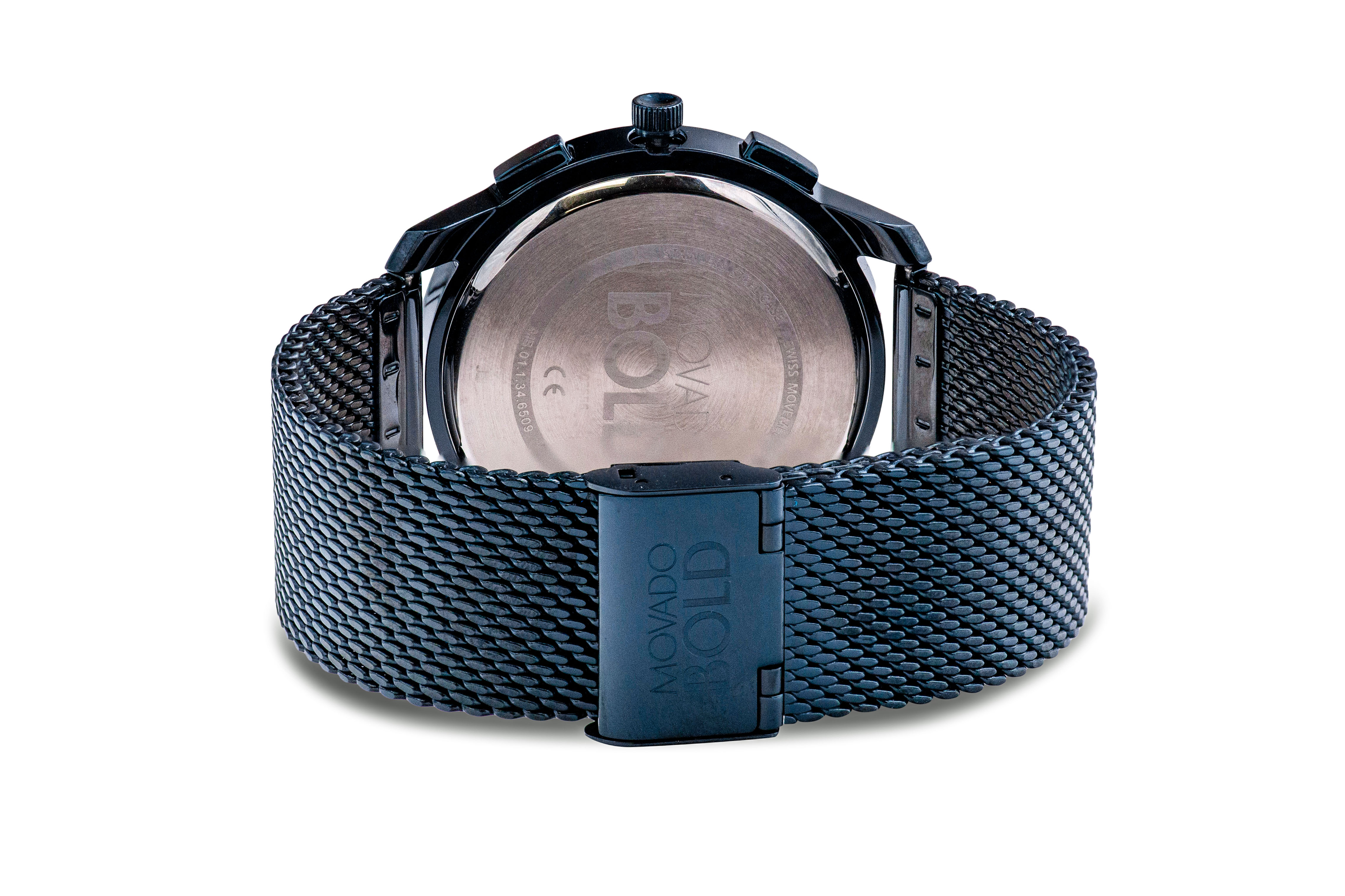 Pre-owned Movado Bold Thin Chronograph Mens Watch 3600633