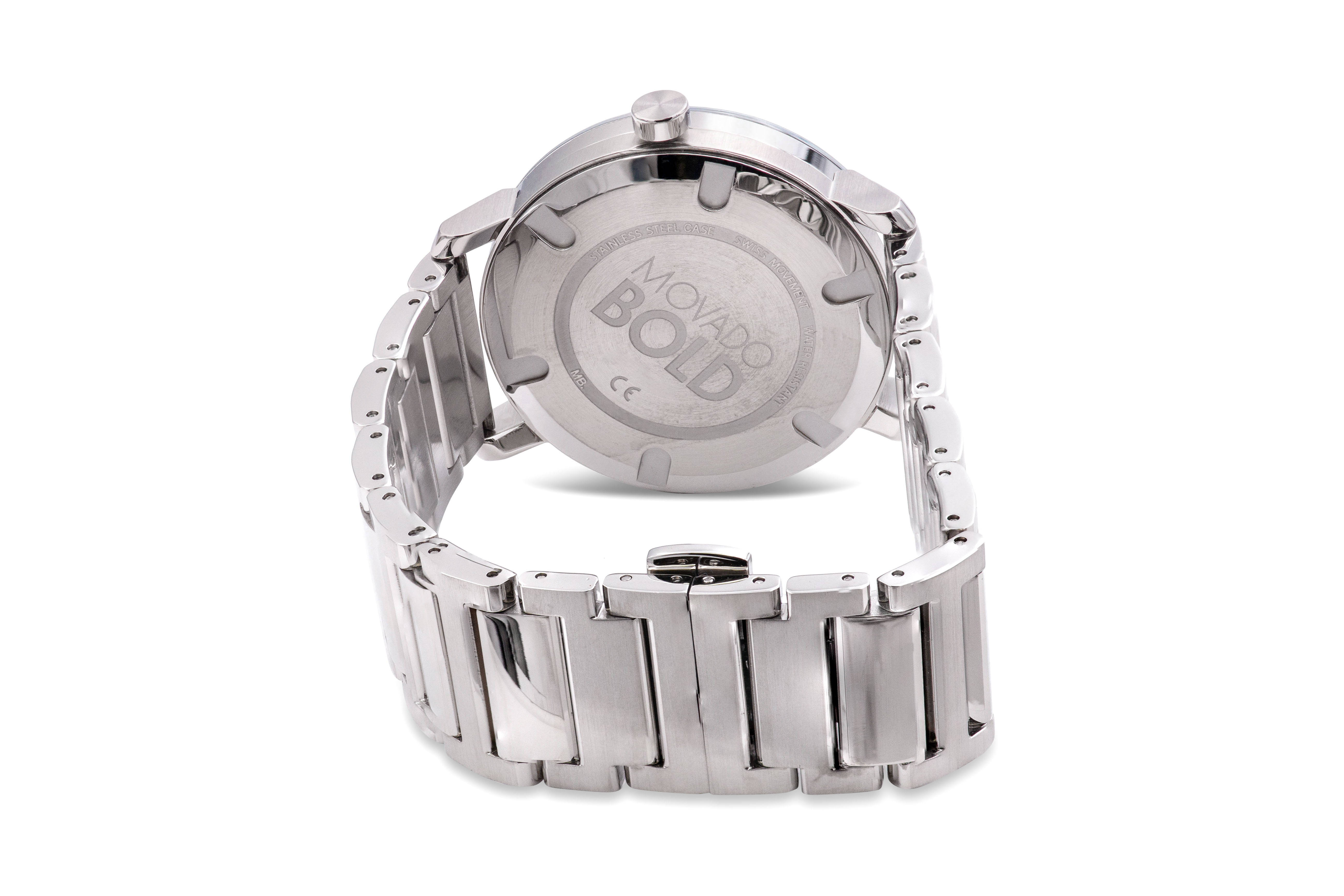 Pre-owned Movado Bold Stainless Steel Mens Watch 3600668
