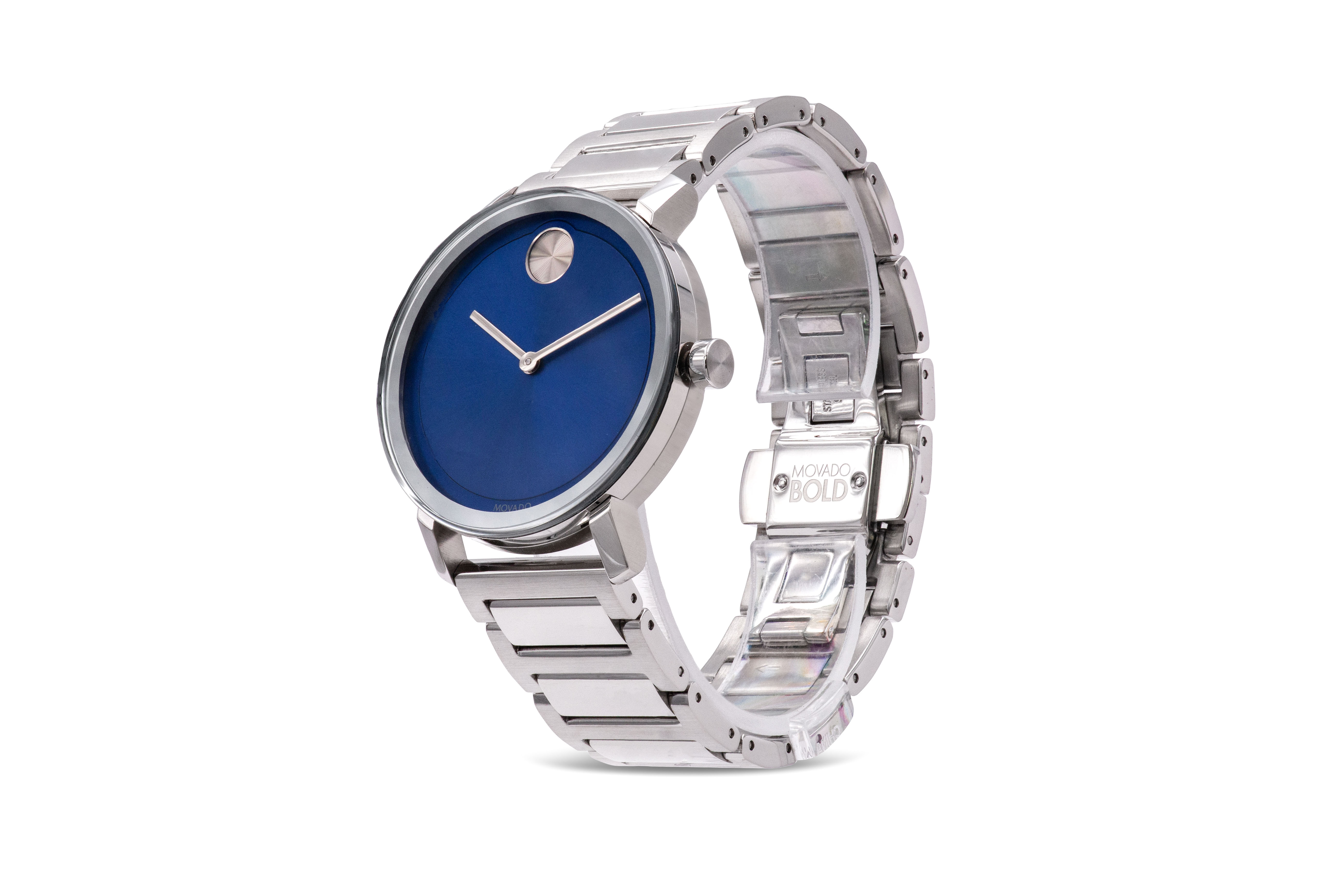 Pre-owned Movado Bold Stainless Steel Mens Watch 3600668