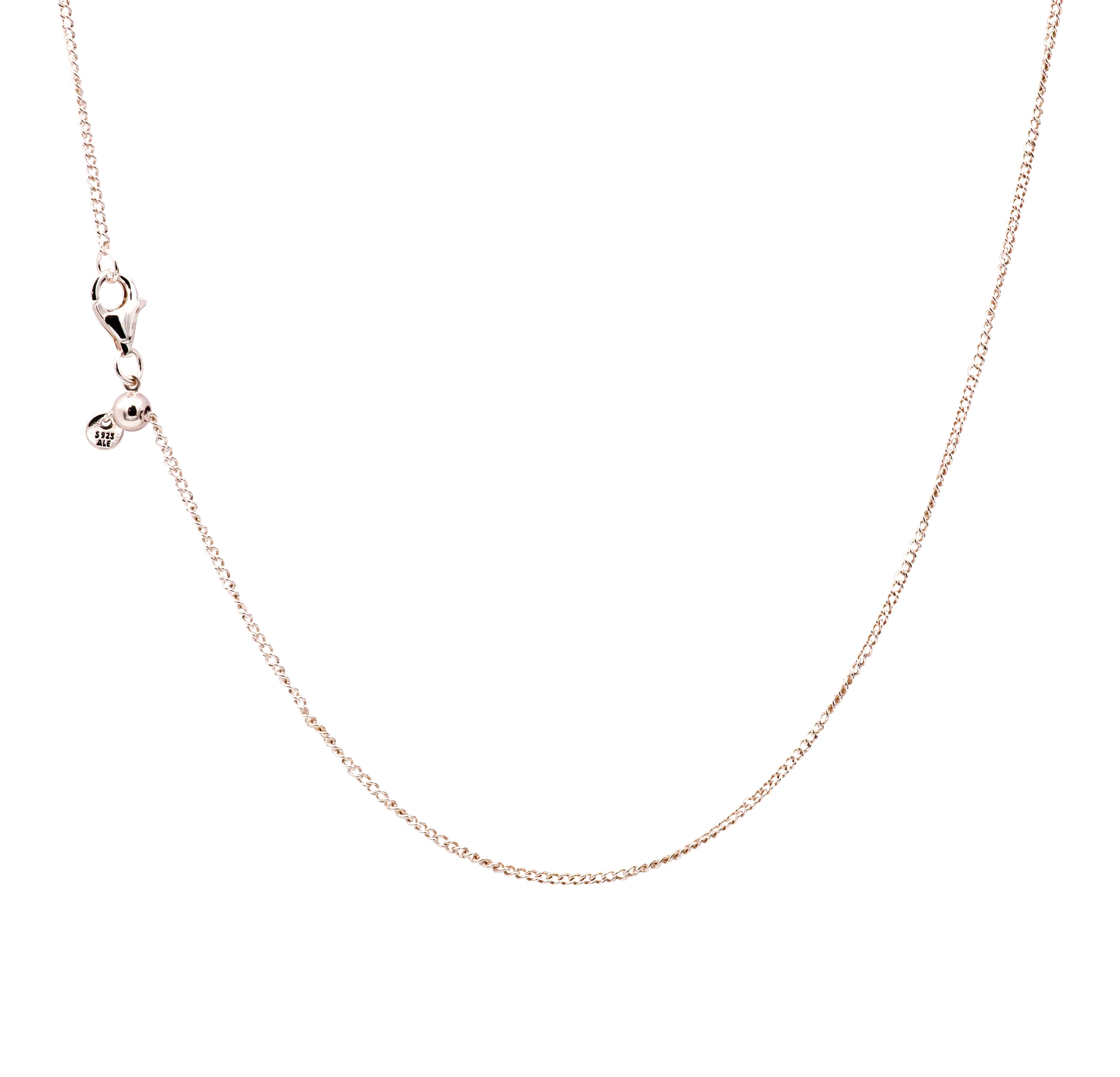 PANDORA Sterling Silver Necklace With Sliding Clasp 39828360 eBay