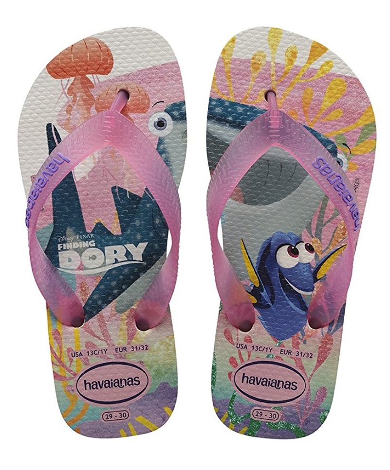 Havaianas Kids Nemo E Dory - White (Man-Made) Childrens Sandals- 31/32 ...