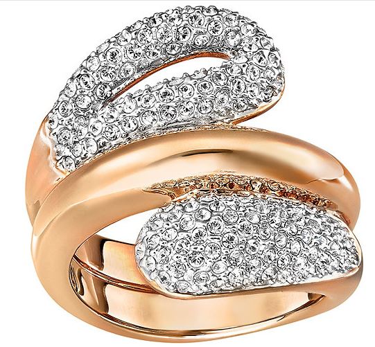 swarovski frisson ring rose gold