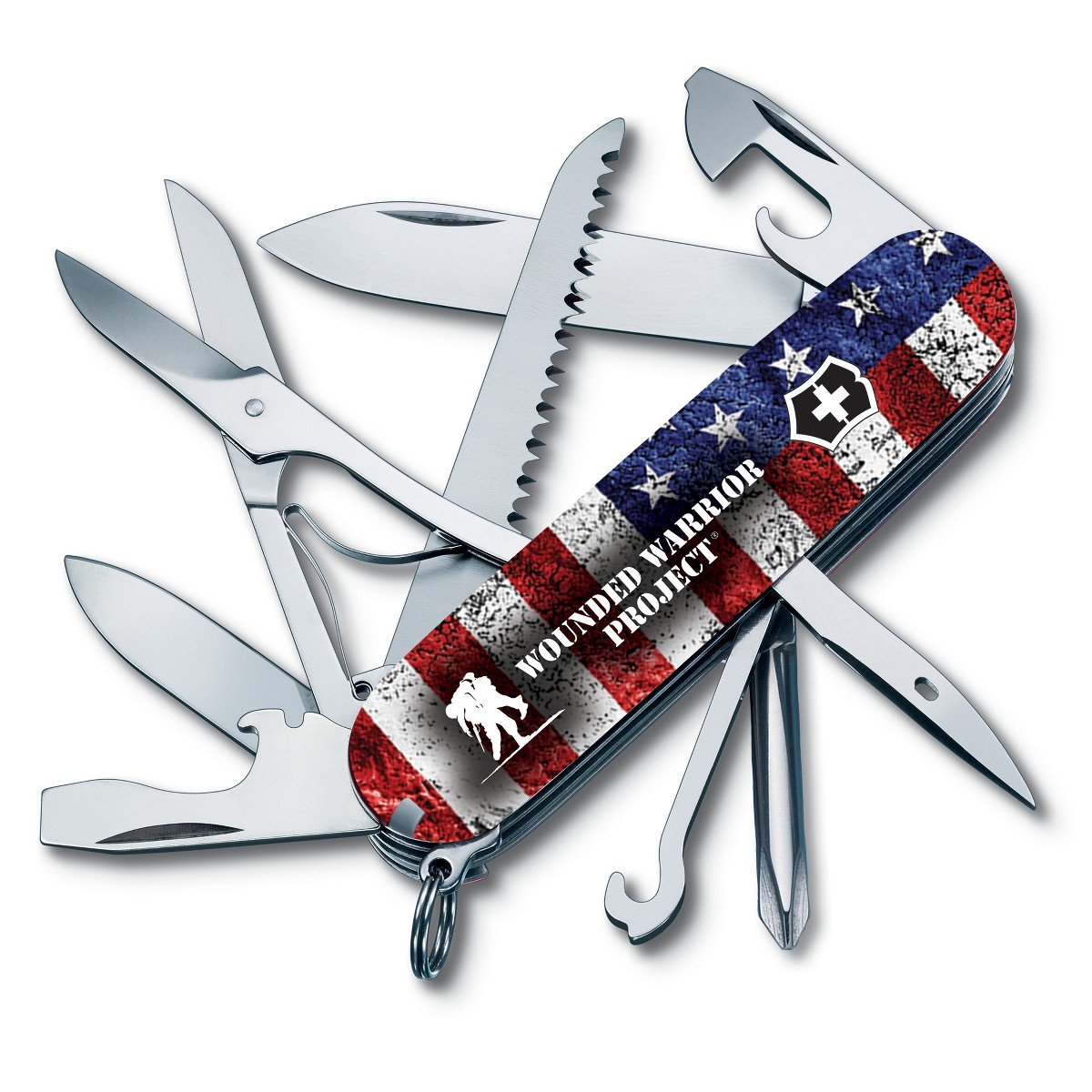Victorinox Swiss Army MultiTool Fieldmaster Pocket Knife US Flag eBay