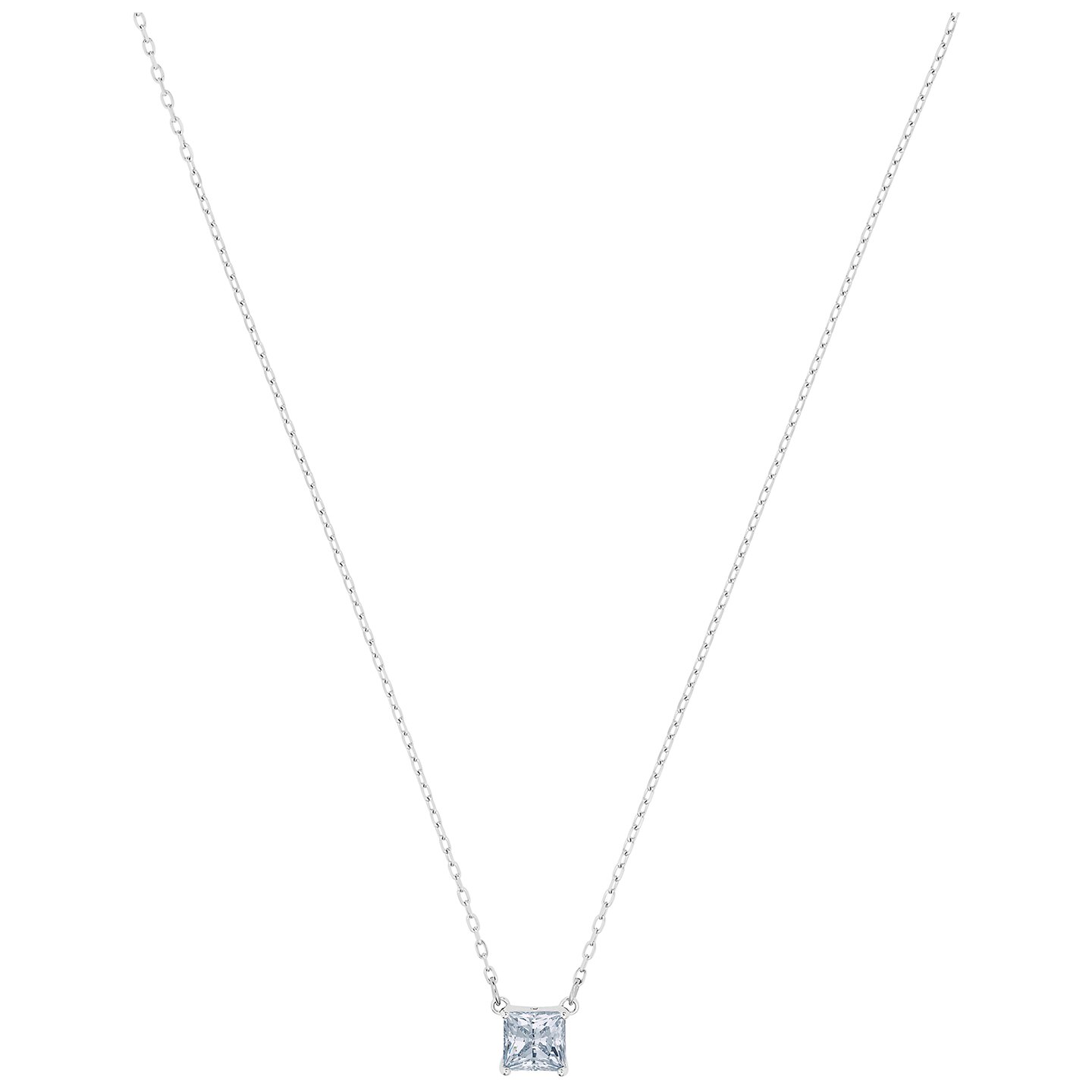 Swarovski Attract Necklace - White - Rhodium Plated - 5510696 | eBay
