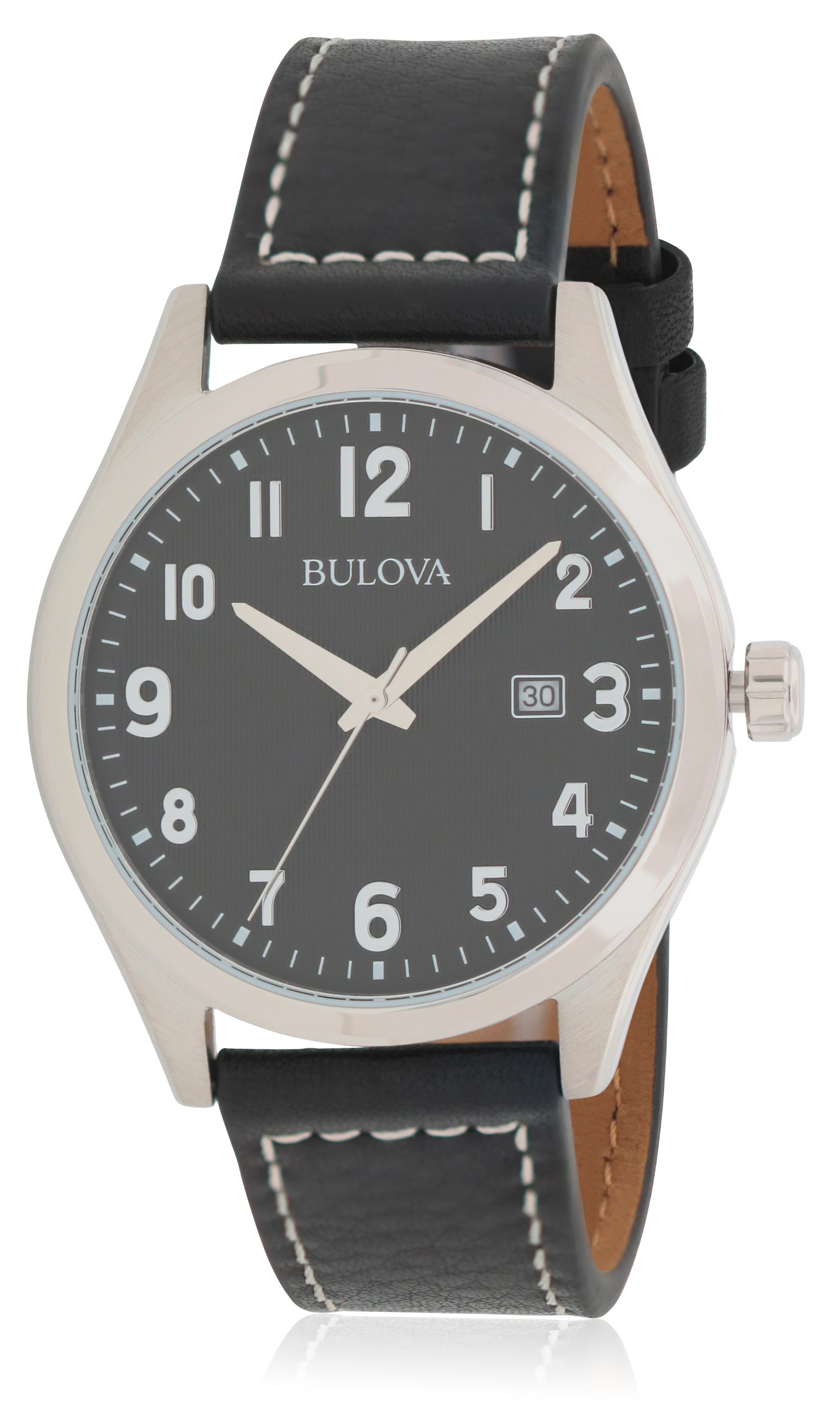 Bulova Leather Mens Watch