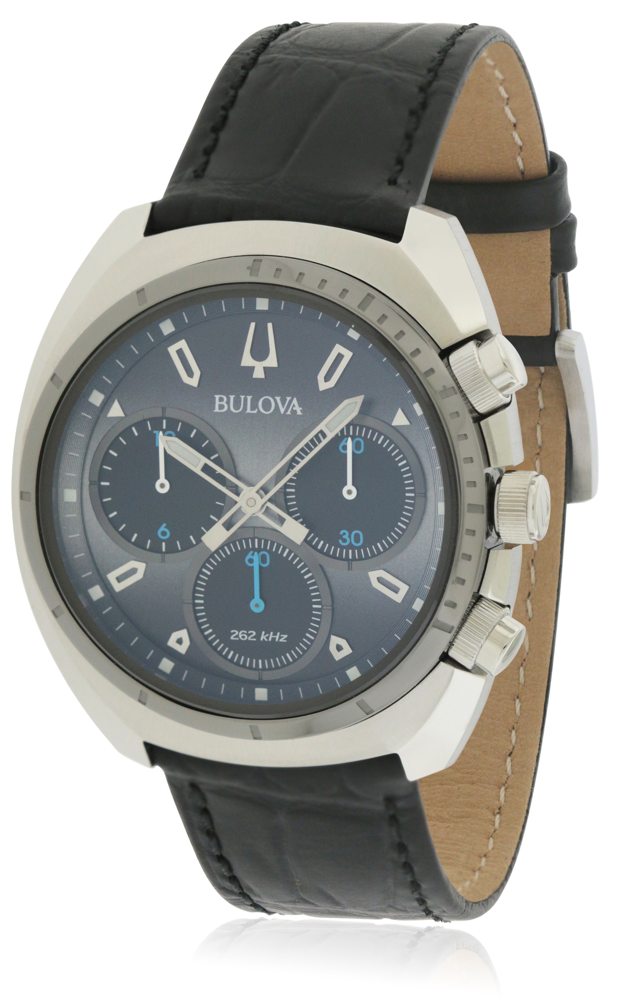 Bulova Leather Chronograph Mens Watch 98A155