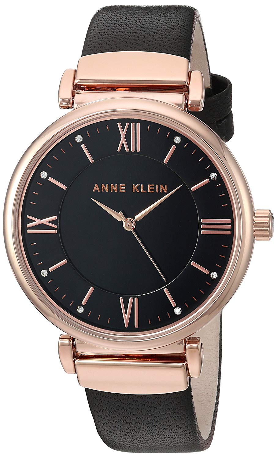 Anne Klein Leather Ladies Watch AK-2666RGBK 86702591770 | eBay