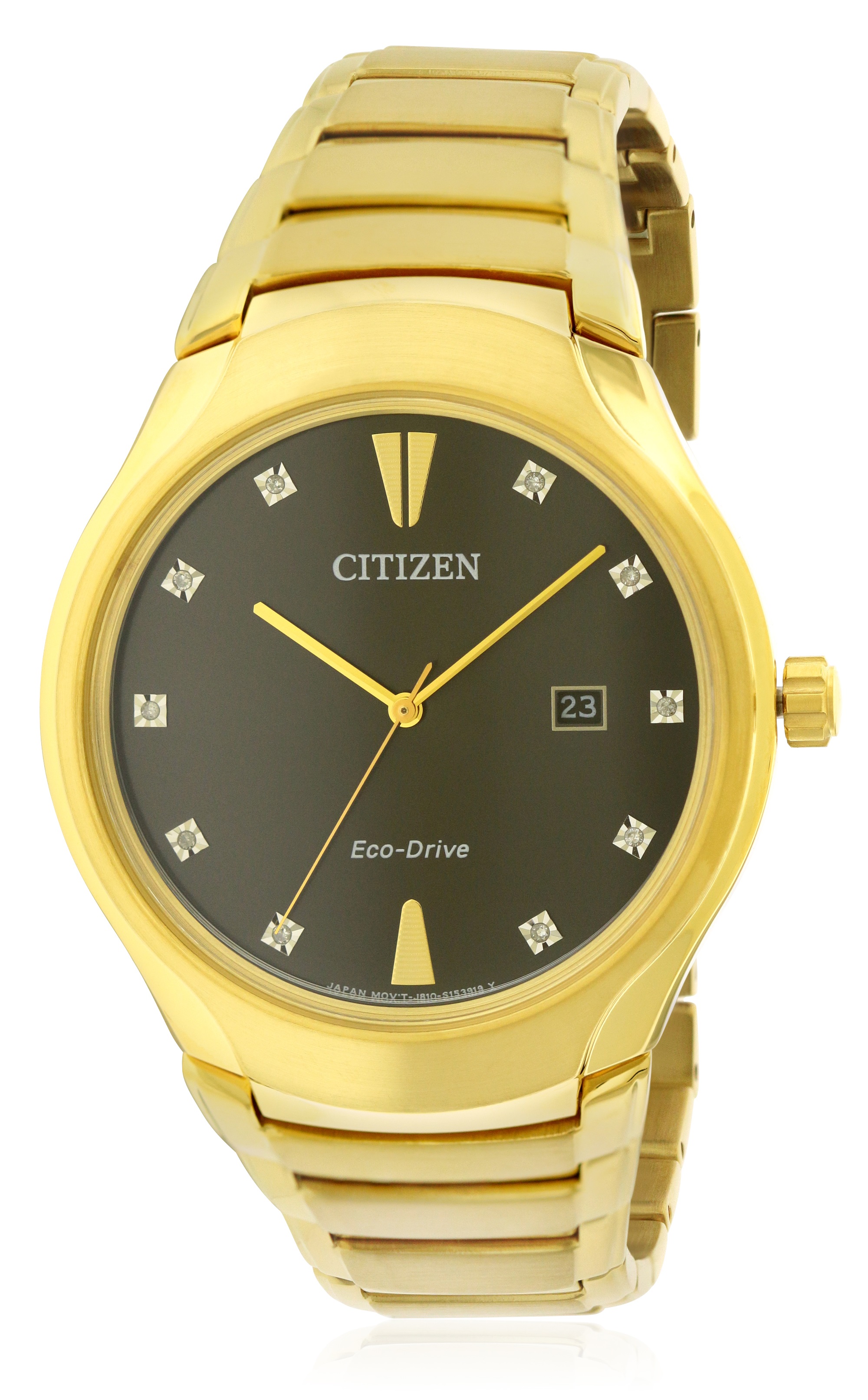 citizen eco drive gold diamond
