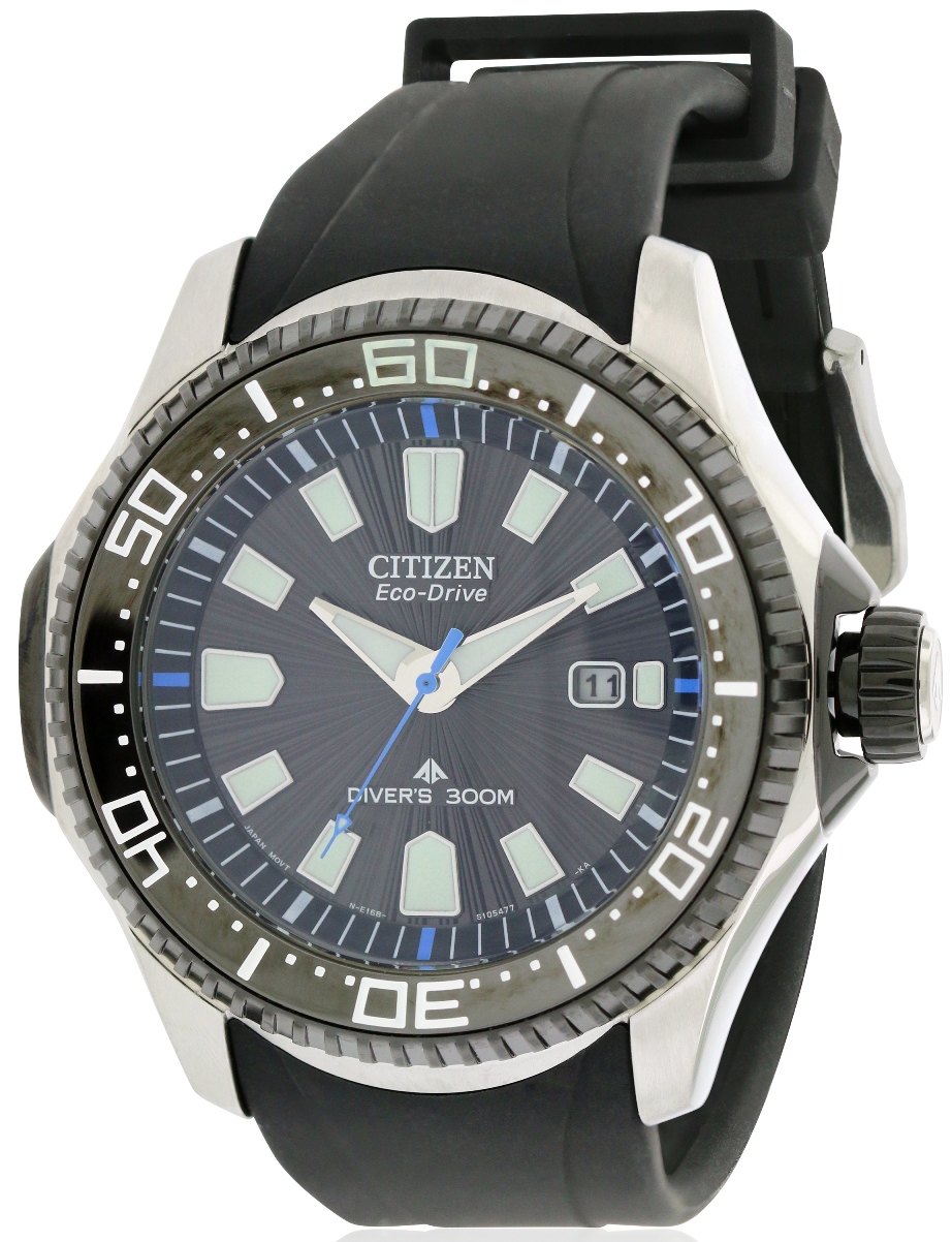 citizen promaster diver blue rubber strap watch