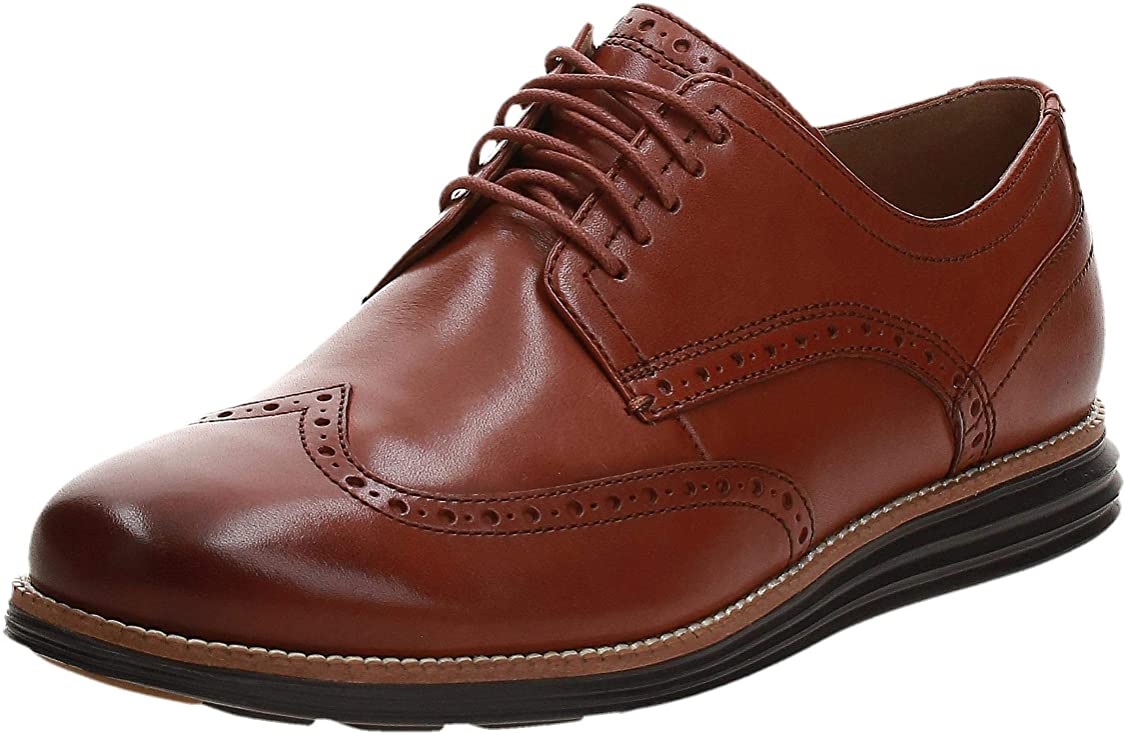 Cole Haan ØriginalGrand Wingtip Oxford - Woodbury Java, Size 10