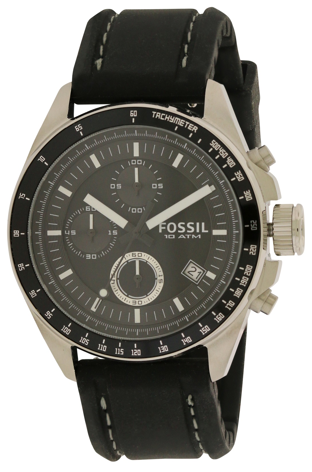 Fossil Decker Black Chronograph Mens Watch CH2573 | eBay