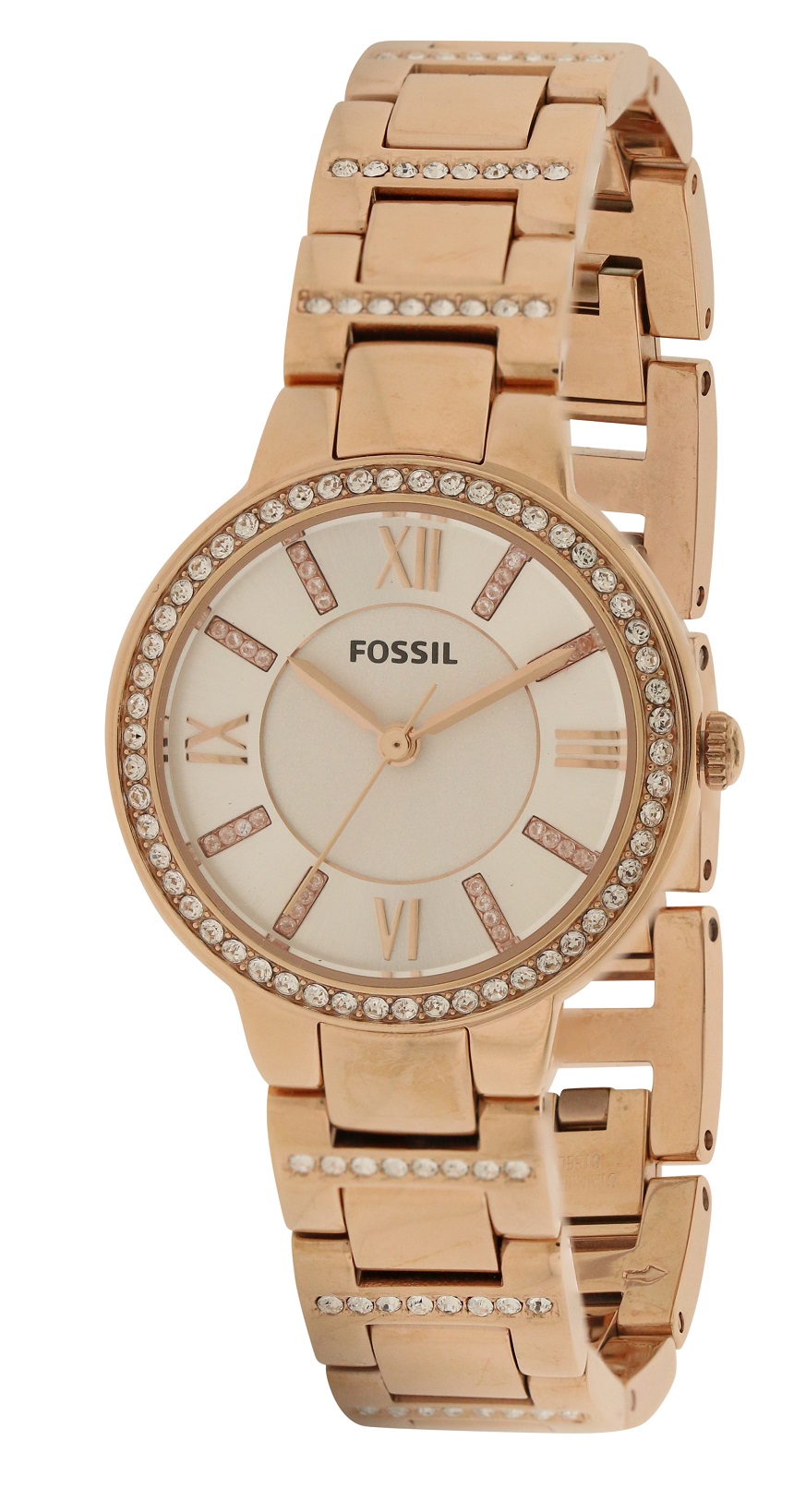fossil automatic watch rose gold