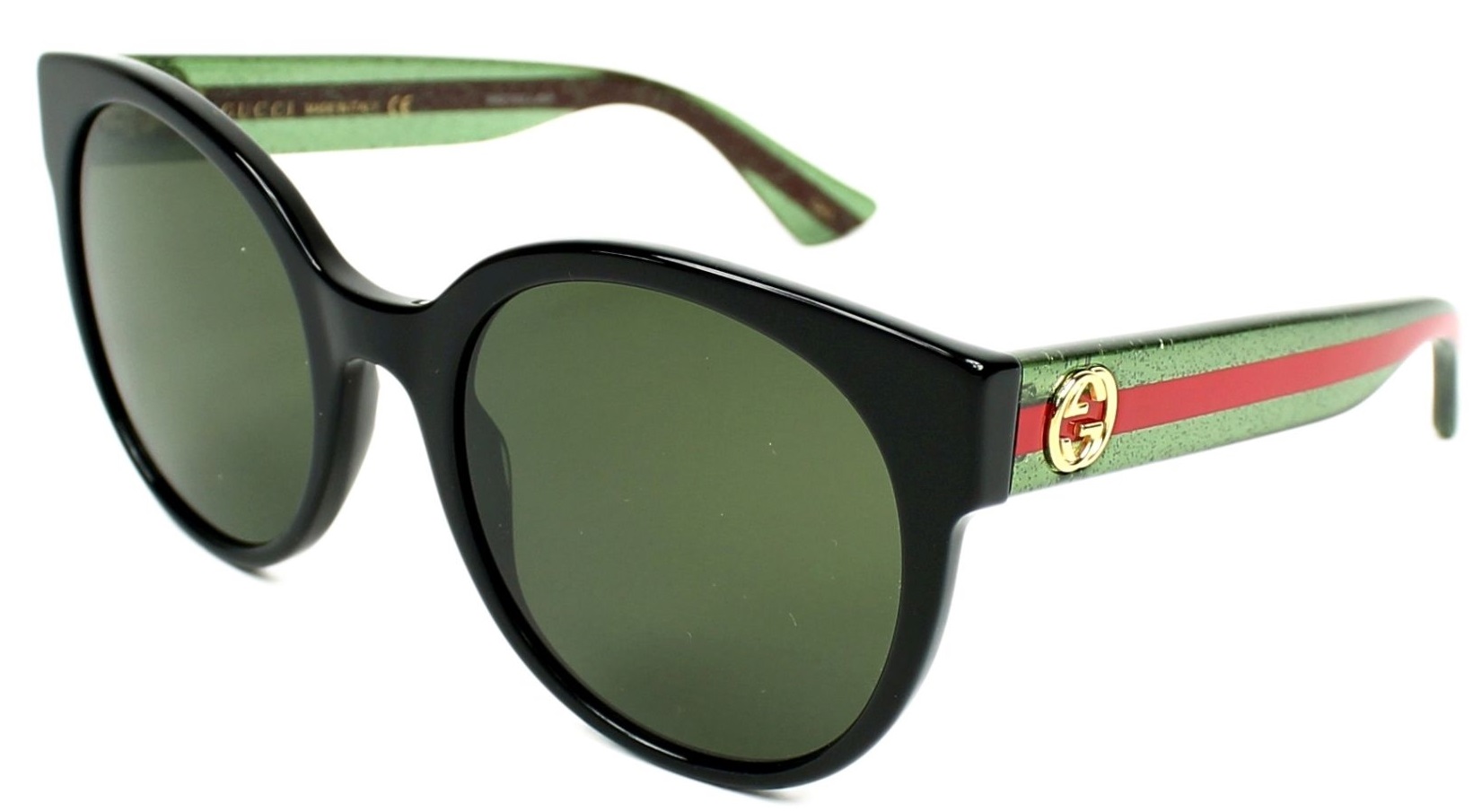 Gucci Round Black Ladies Sunglasses Gg0035s 002 889652048857 Ebay