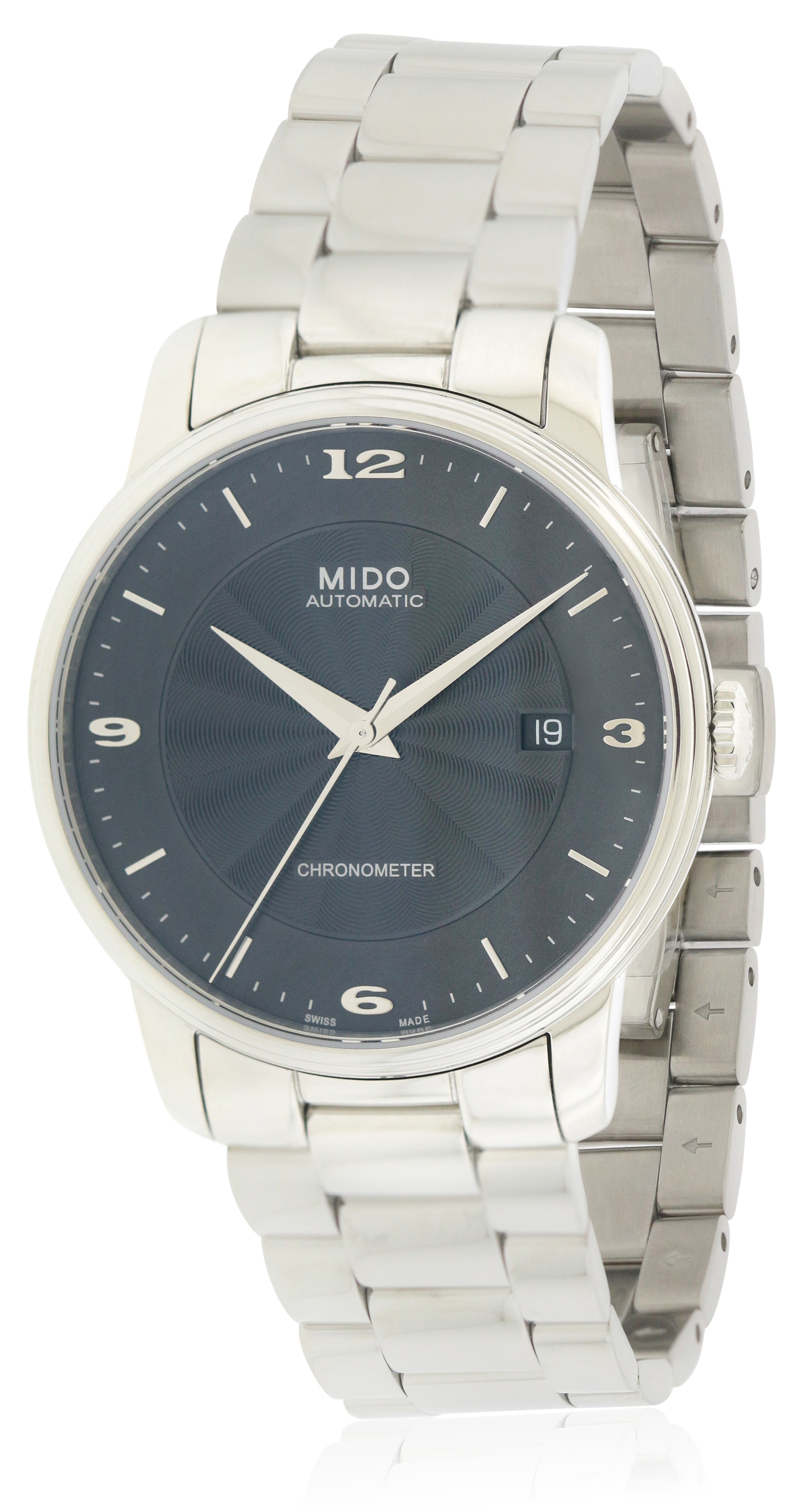 Mido Baroncelli Stainless Steel Automatic Mens Watch M010.408.11.057.00