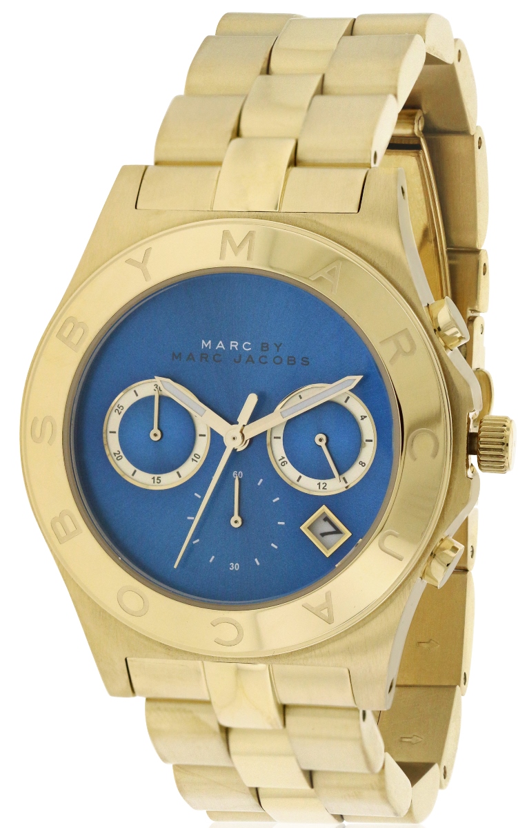 Marc by Marc Jacobs Blade Gold-Tone Chronograph Ladies Watch MBM3307
