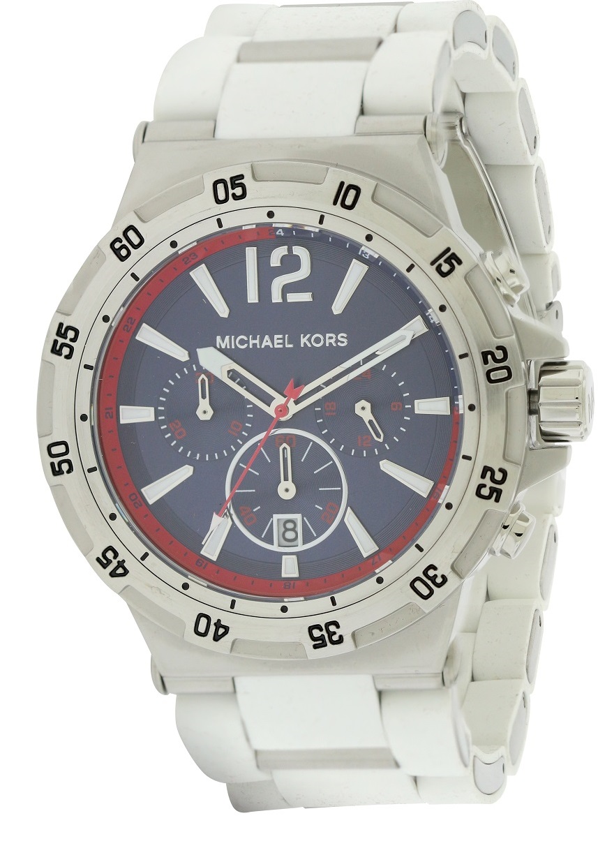 Michael Kors Silicone Wrapped Chronograph Mens Watch MK8297