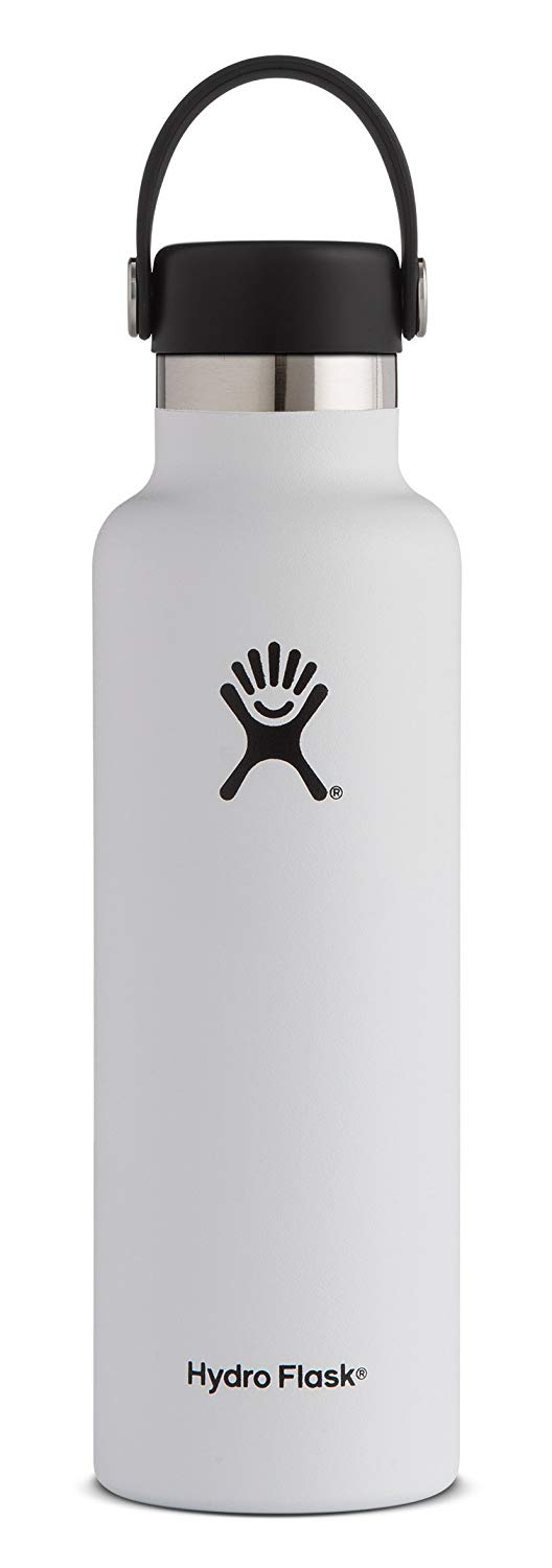 Hydro Flask 18 Oz Standard Mouth Water Bottle With Flex Cap Black for sale  online