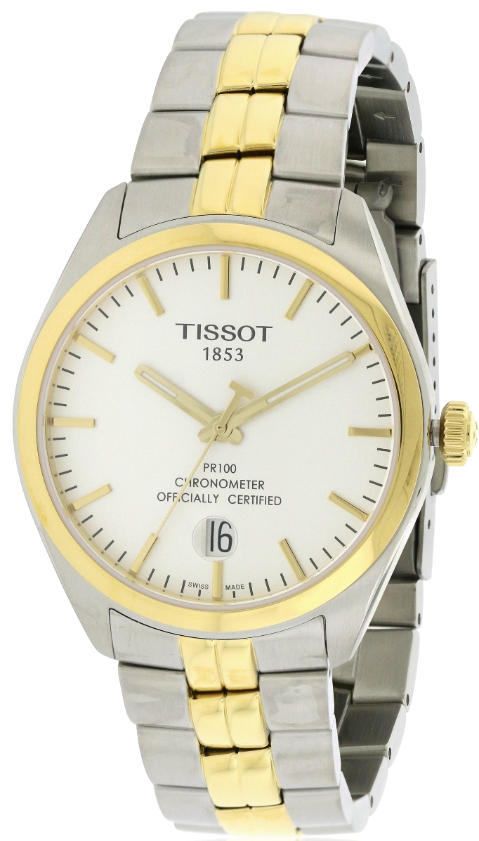 tissot pr100 two tone