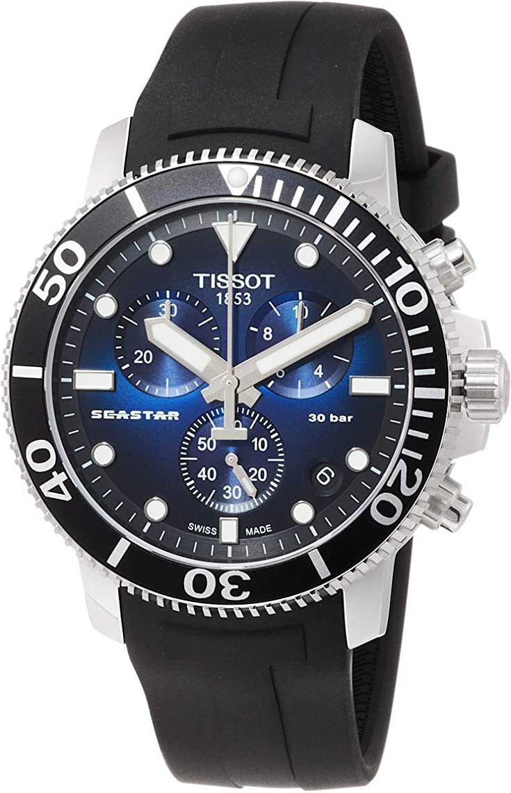 Tissot Seastar 1000 Chronograph Rubber Mens Watch T1204171704100 eBay