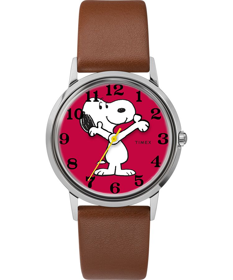 Timex Todd Snyder Snoopy Leather Ladies Watch TW2T39400JR