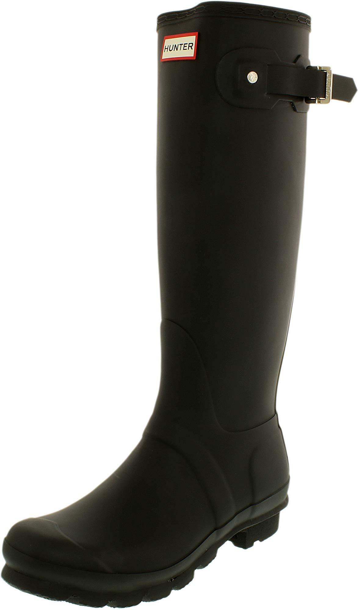 hunter women's original insulated tall snow boots black
